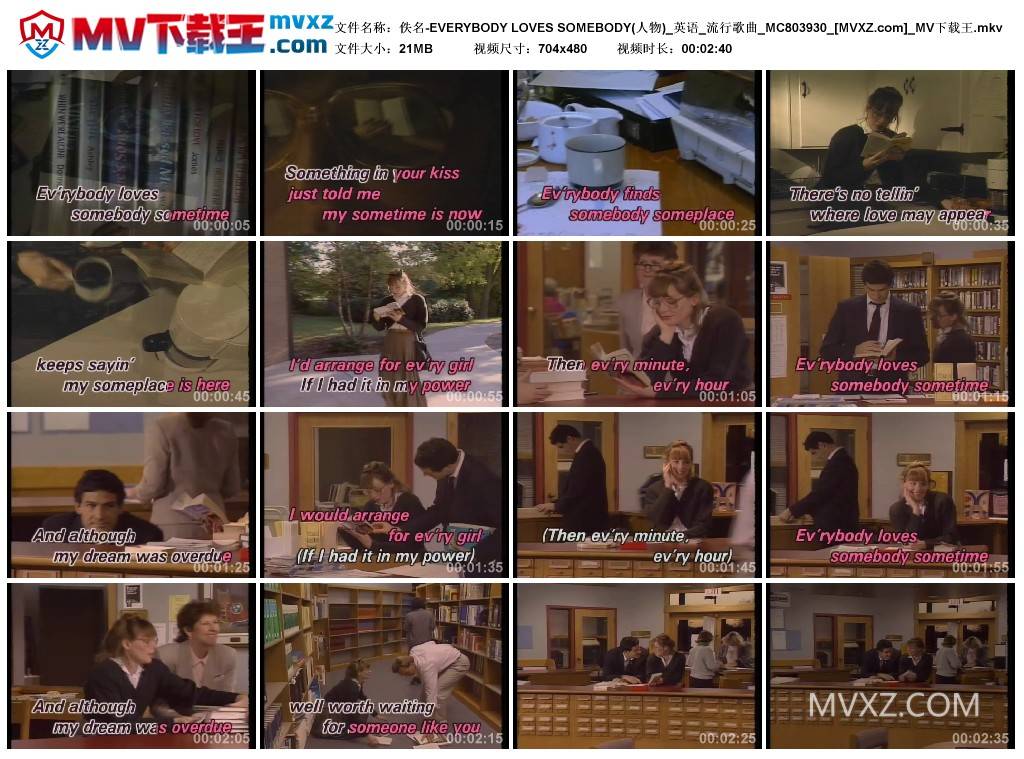 佚名-EVERYBODY LOVES SOMEBODY(人物)_英语_流行歌曲_MC803930